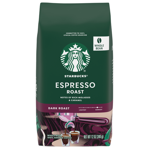 Starbucks Espresso Dark Roast Whole Bean Coffee