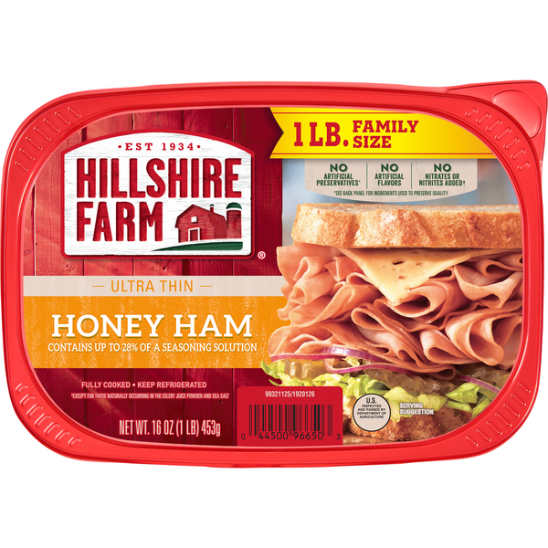 Hillshire Farm Ham Honey Ultra Thin Sliced Family Size