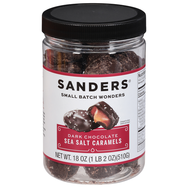 Sanders Dark Chocolate Sea Salt Caramels Candy