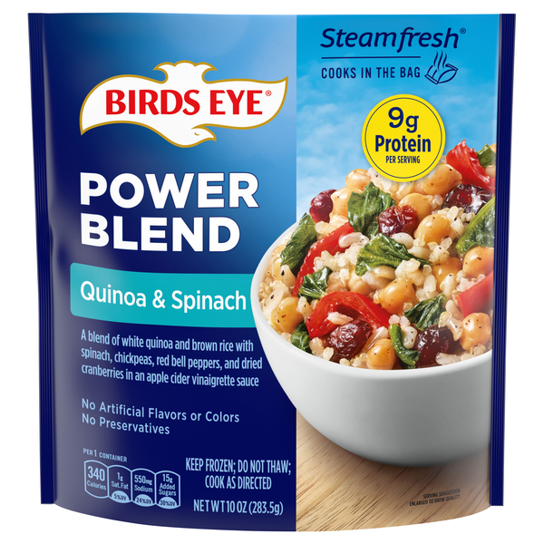 Birds Eye Steamfresh Power Blend Quinoa & Spinach Frozen