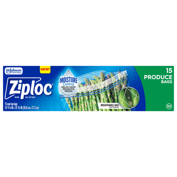 Ziploc Moisture Control Produce Bags