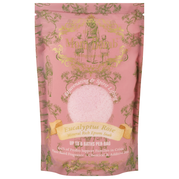 Mom Bomb Mineral Rich Eucalyptus Rose Epsom Salt