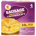 Our Brand Sausage Egg & Cheese Croissant Sandwiches - 4 ct Frozen