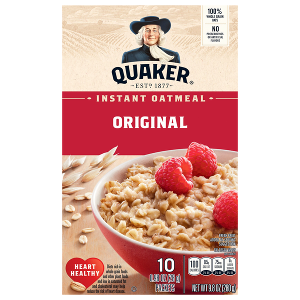 Quaker Original Instant Oatmeal - 10 ct