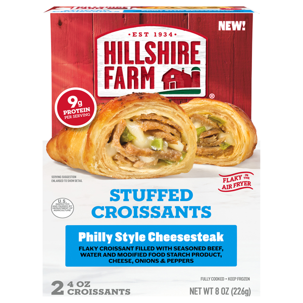 Hillshire Farm Philly Style Cheesesteak Stuffed Croissants - 2 ct Frozen