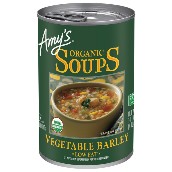Amy's Organic Low Fat Vegetable Barley Soup