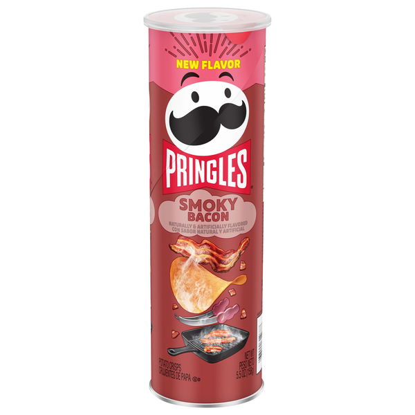 Pringles Smoky Bacon Potato Crisps Chips