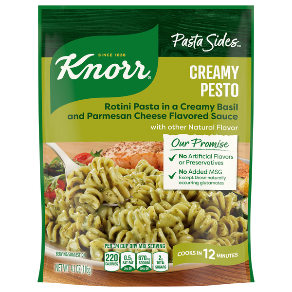 Knorr Italian Sides Rotini Pasta in Creamy Pesto