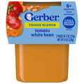 Gerber Sitter 2nd Baby Food Veggie Blends Tomato White Bean - 2 ct