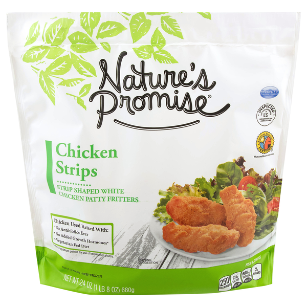 Nature's Promise Chicken Strips Fritters Frozen