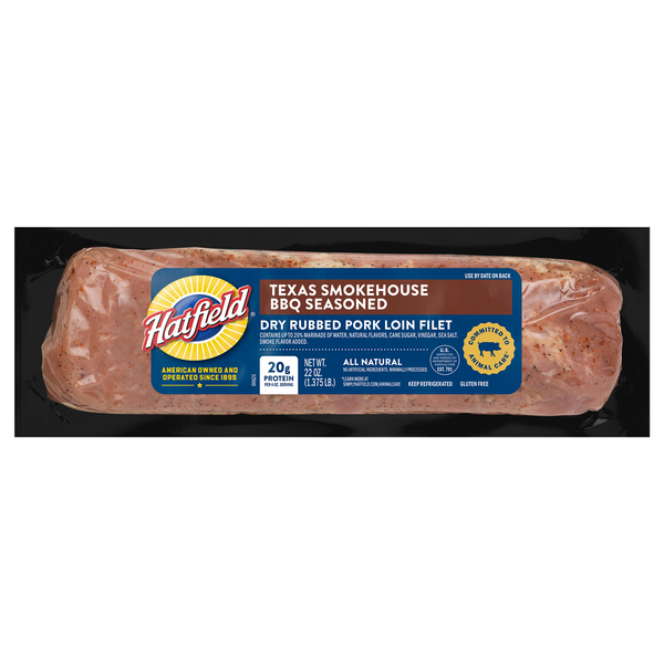 Hatfield Texas Smokehouse BBQ Seasoned Dry Rub Marinated Pork Loin Fillet