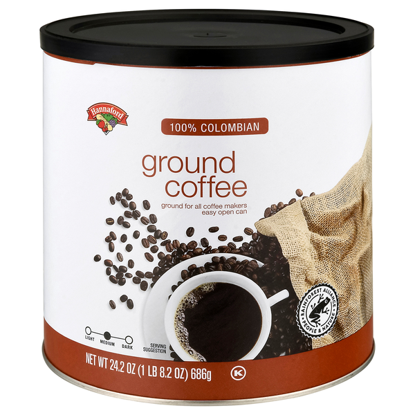 Hannaford 100% Columbian Medium Roast Ground Coffee