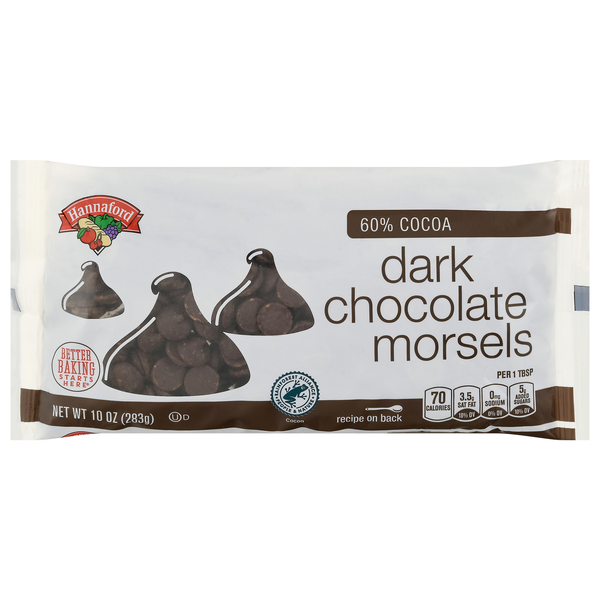 Hannaford Dark Chocolate Baking Morsel Chips 60% Cacao