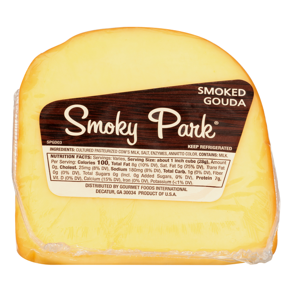 Smoky Park Smoked Gouda Cheese Wedge