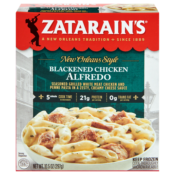 Zatarain's New Orleans Style Entrees Blackened Chicken Alfredo Frozen Meal