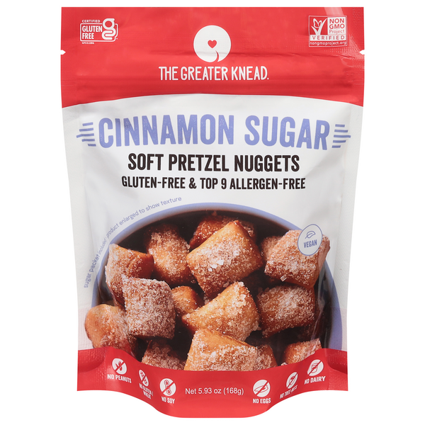 Save on The Greater Knead Soft Pretzel Nuggets Cinnamon Sugar Order