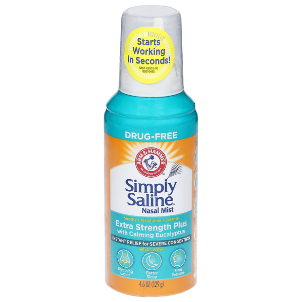 Arm & Hammer Simply Saline Nasal Mist Extra Strength with Eucalyptus