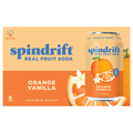 Spindrift Orange Vanilla Real Fruit Soda - 6 pk
