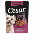 CESAR Porterhouse Steak Filets in Gravy Wet Dog Food