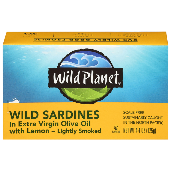 Wild Planet Wild Sardines in Extra Virgin Olive Oil with Lemon