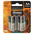 Smart Living Ultramax 1.5 V Ultra Alkaline Batteries Size AA