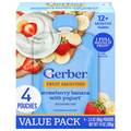 Gerber Toddler Strawberry Banana w/Yogurt Fruit Smoothie Value Pack - 4 ct