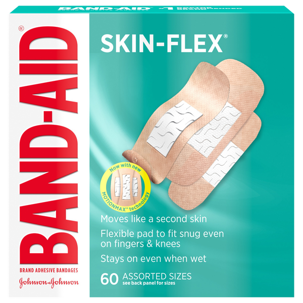 Band-Aid Skin-Flex Bandages Adhesive Assorted Sizes
