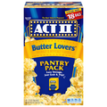 Act II Butter Lovers Microwave Popcorn Pantry Pack - 18 ct