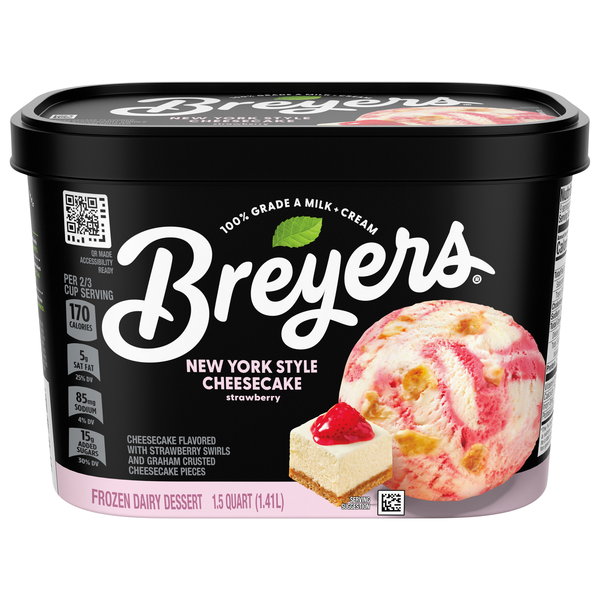 Breyers New York Style Strawberry Cheesecake Frozen Dairy Dessert