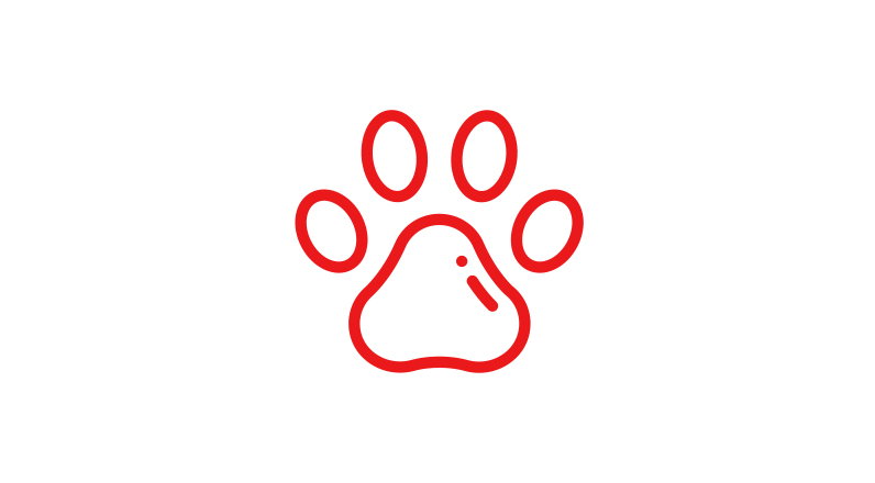 illustration of a paw print