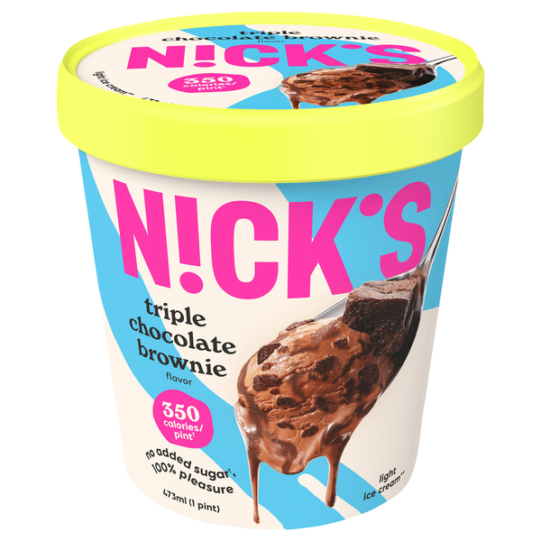 N!ck's No Added Sugar Light Triple Chocolate Brownie Ice Cream