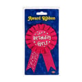 Beistle Award Ribbon Birthday Girl