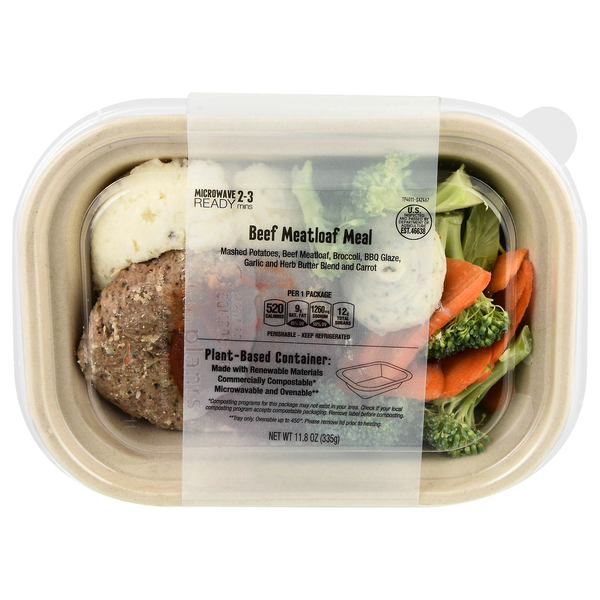 Hannaford Beef Meatloaf Meal Fresh