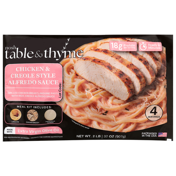 Nosh Table & Thyme Chicken & Creole Style Alfredo Sauce Meal Kit