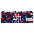 Pepsi Zero Sugar Wild Cherry Cola Soda - 12 pk