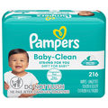 Pampers Fragrance Free Baby Wipes Pop-Top 72 ct ea - 3 pk