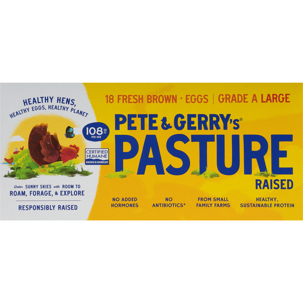 Pete & Gerry's Pasture Raised Large Brown Eggs