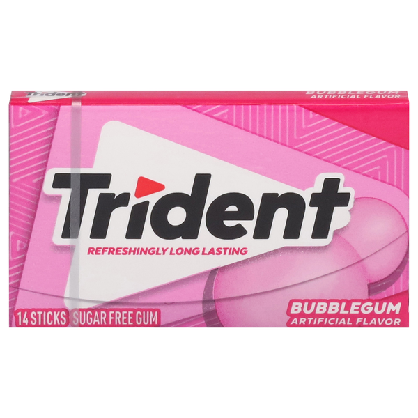 Trident Sugar Free Bubblegum Flavored Gum
