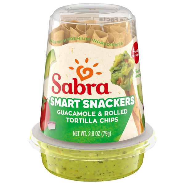 Sabra Snackers Guacamole & Rolled Tostitos Chips Single Cup