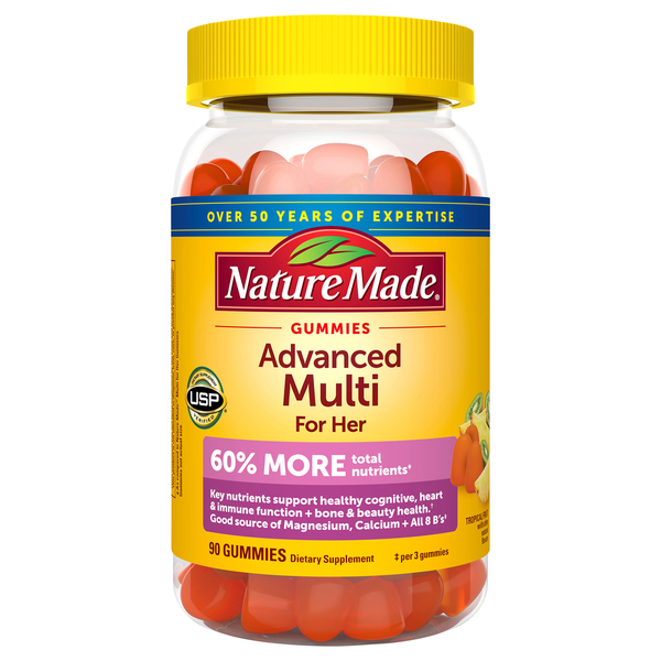 Nature Made Advanced Multi For Her Tropical Fruit Gummies
