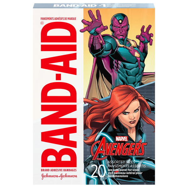 Band-Aid Kid's Adhesive Bandages Assorted Sizes Marvel Avengers