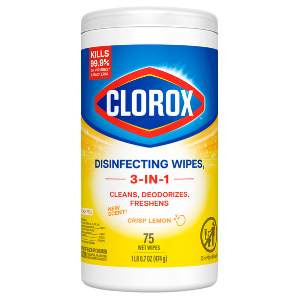 Clorox Crisp Lemon Disinfecting Wipes
