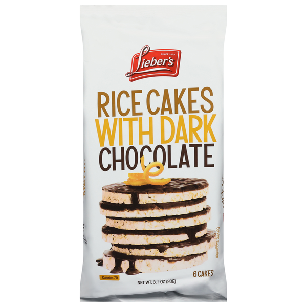 Lieber's Rice Cakes with Dark Chocolate