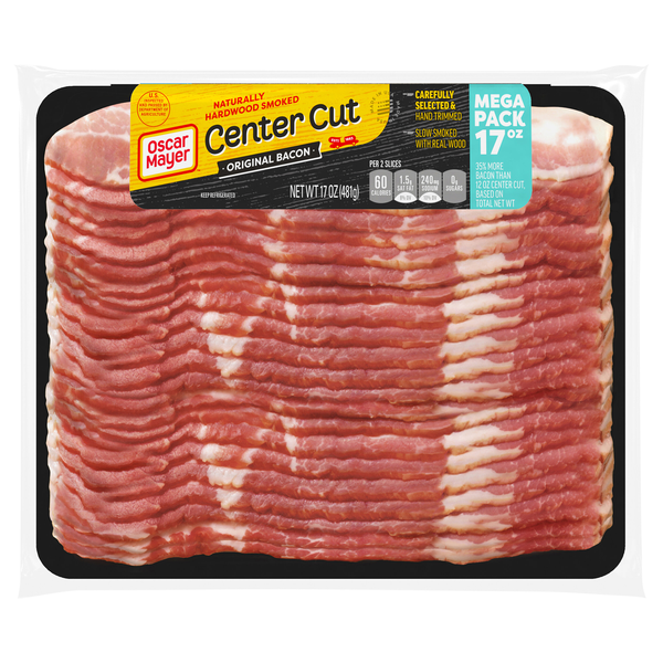 Oscar Mayer Naturally Hardwood Smoked Original Center Cut Bacon Sliced