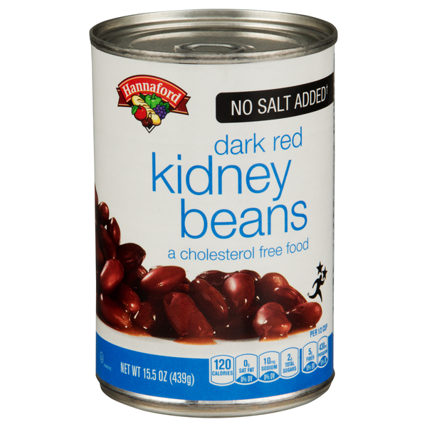 Hannaford No Salt Added Dark Red Kidney Beans