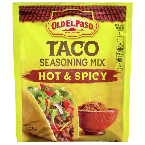 Save on Old El Paso Taco Seasoning Mix Packet Hot & Spicy Order Online