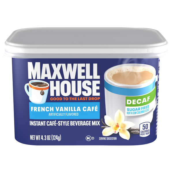 Maxwell House Decaf Sugar-Free French Vanilla Cafe-Style Beverage Mix