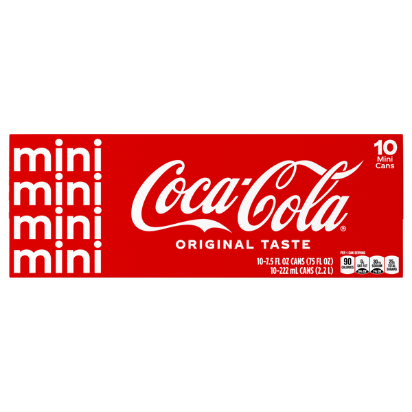 Coca-Cola Mini Original Soda - 10 pk