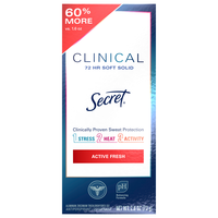 Secret Clinical Active Fresh Antiperspirant Deodorant Soft Solid