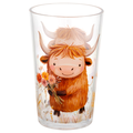 Smart Living Harvest Tumbler Cup Highland Cow with Flowers